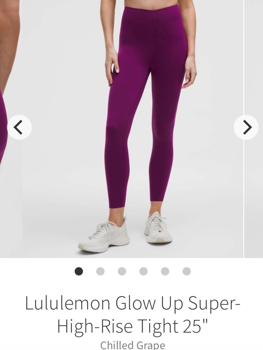 Lululemon High Rise Glow Up Tight 25”